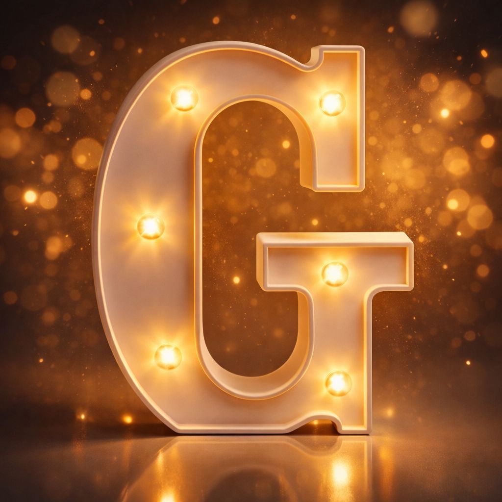 LED Marquee Alphabet Letter G- 1 PC - Party and Festive Needs | Buy online on ZillyBuy