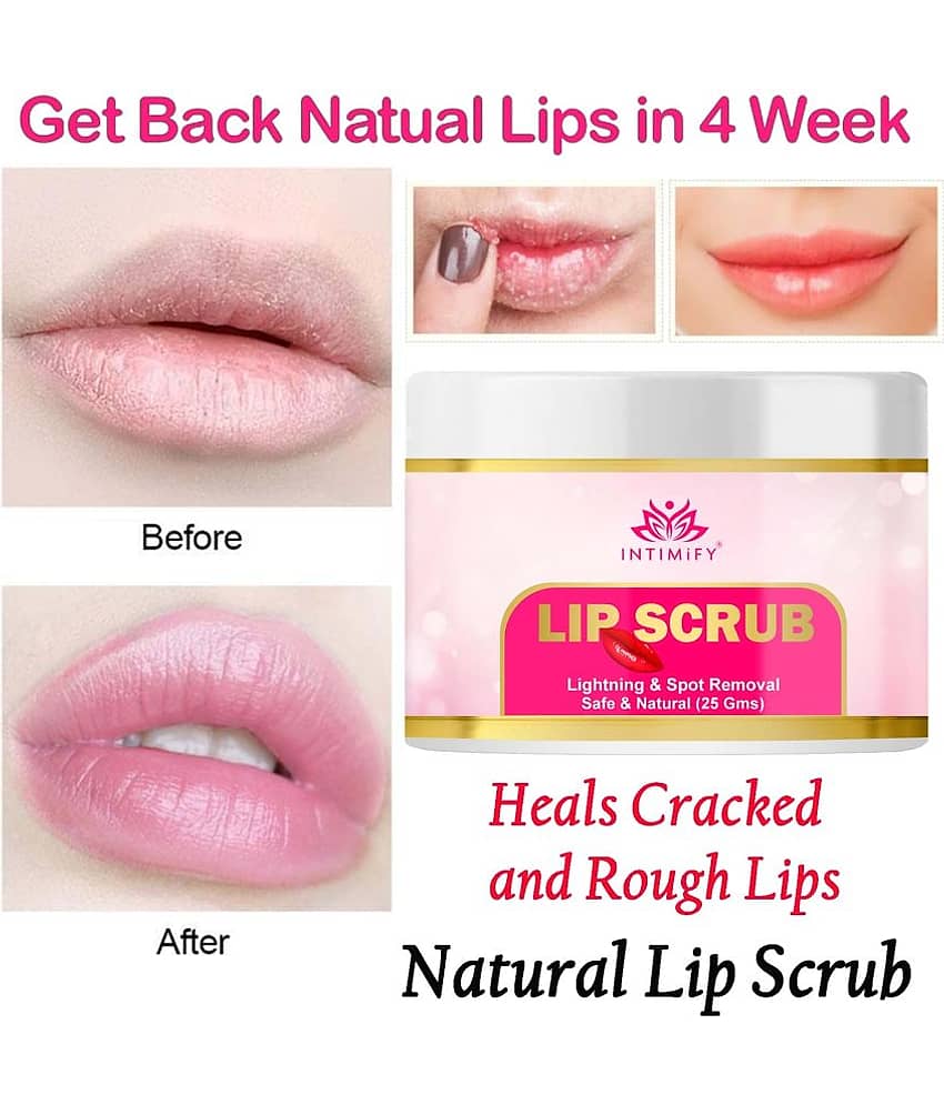 Intimify Lip Scrub, Lip Care, Lip Balm, beetroot lip serum Lip Plumper Balm pink