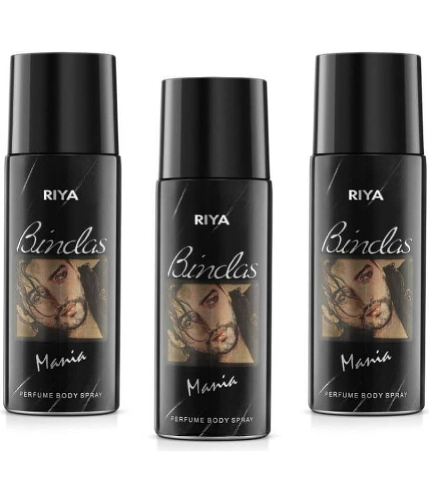 Riya Bindas Deodorant Spray & Perfume For Men 450 ( Pack of 3 )