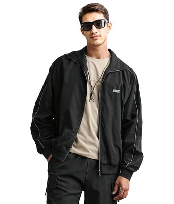 FTX Polyester Men's Casual Jacket - Black ( Pack of 1 )