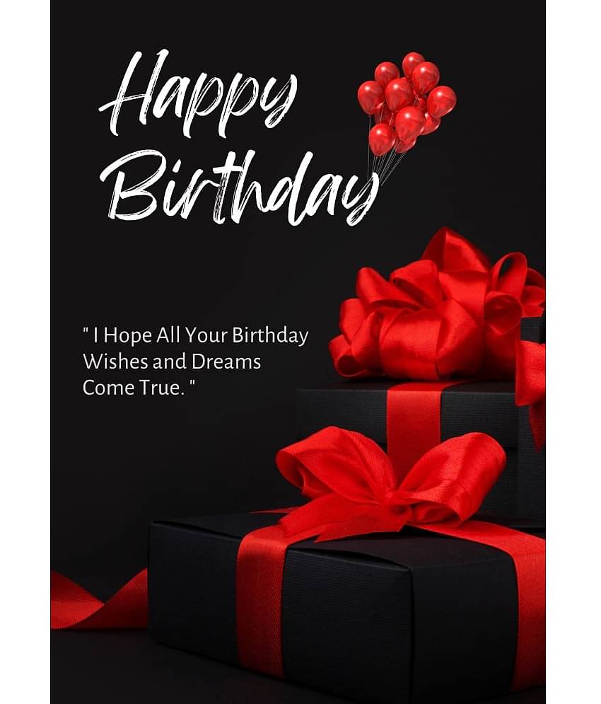 AanyaCentric Birthday Greeting Card For Husband Wife Girlfriend Boyfriend Lover