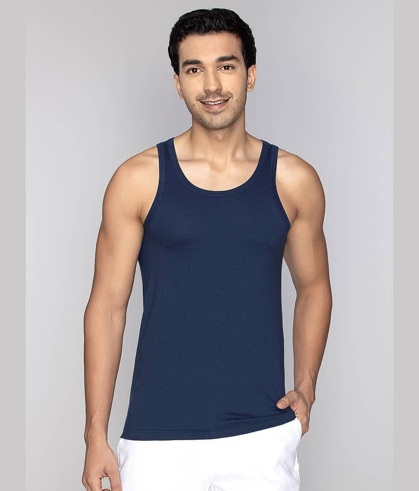 XYXX Pack of 1 Modal Undershirt For Men ( Blue )