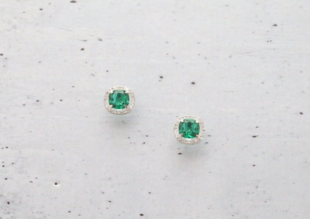 Chromatic Solitaire Stud Earrings