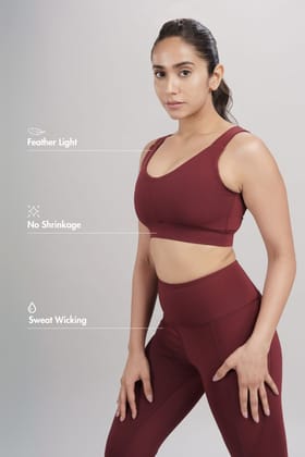 Recycled Polyester Set Sangria-XS / XS