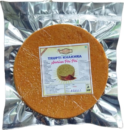 Trupti Udyog American Periperi Khakhra (1kg, 6 Pieces) | Spicy Chili Garlic Seasoning | International Fusion Snack | Roasted Crisps Trupti Udyog American Periperi Khakhra (1kg, 6 Pieces) | Spicy Chili Garlic Seasoning | International Fusion Snack | Roasted Crisps