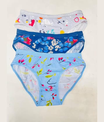 Ladyland Pack of 3 Cotton Hipster For Women ( Multi Color )