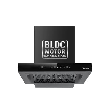 Elica 60cm 1500 m3/hr BLDC Filterless Autoclean Kitchen Chimney T-Shape | 15 Years Motor & 5 Years Comprehensive Warranty | SPT FL 600 BLDC HAC LTW MS NERO | Black | Touch + Motion Sensor Control Elica 60cm 1500 m3/hr BLDC Filterless Autoclean Kitchen Ch