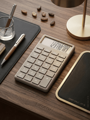 WEKTU Premium Dual Power Calculator with Large Display – Office & Study Essential