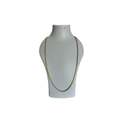 Yellow Gold Singapore Chain Necklace for Men and Women - 20 Inches