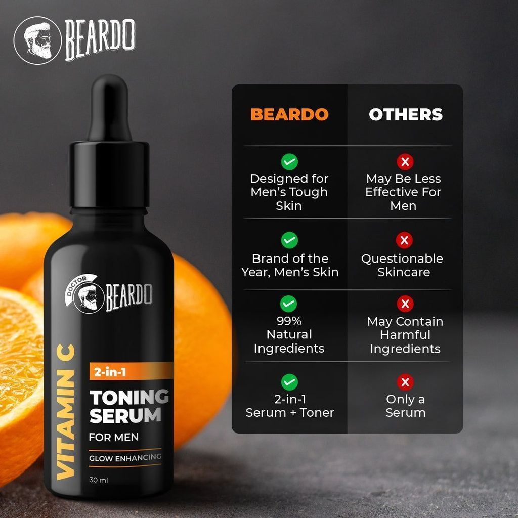 Beardo Vitamin C 2 in 1 Toning Serum (30ml)