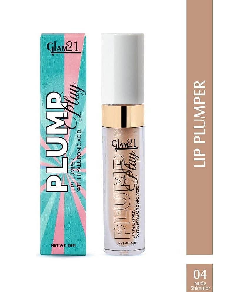 Glam21 Plump Play Lip Plumper Plumping and Hydrating Lightweight & NonSticky 5g Nude Shimmers-04