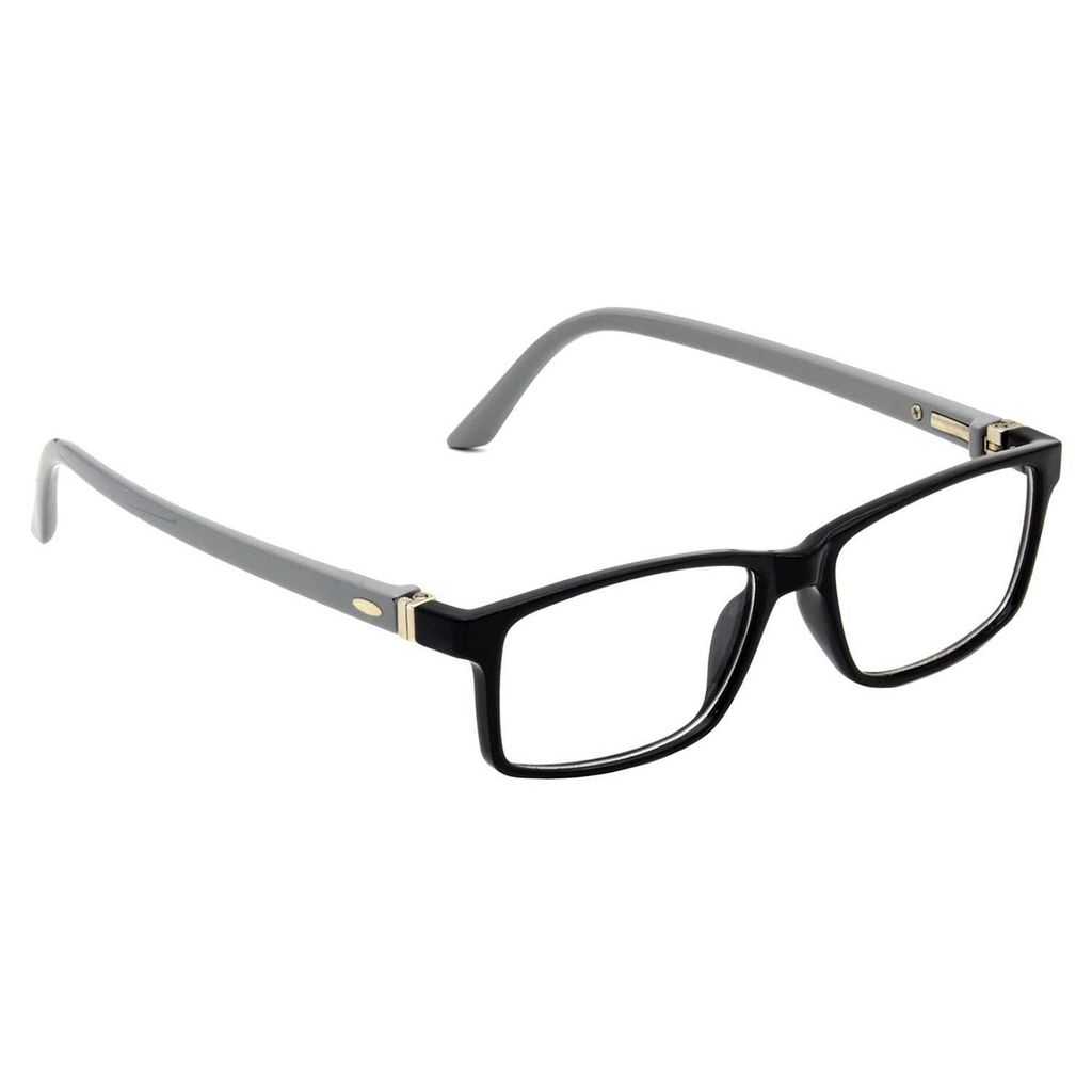 Hrinkar Plastic Full Rim Rectangle Designer frames Kids Boy & Girl - HFRM-BK-GRY-17
