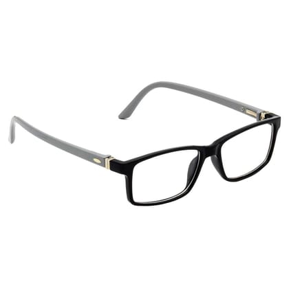 Hrinkar Plastic Full Rim Rectangle Designer frames Kids Boy & Girl - HFRM-BK-GRY-17
