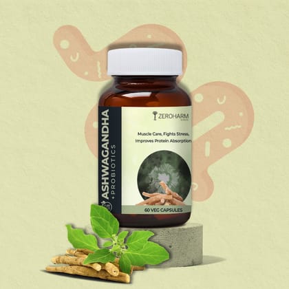 Ashwagandha Probiotic Supplements 60 Capsules