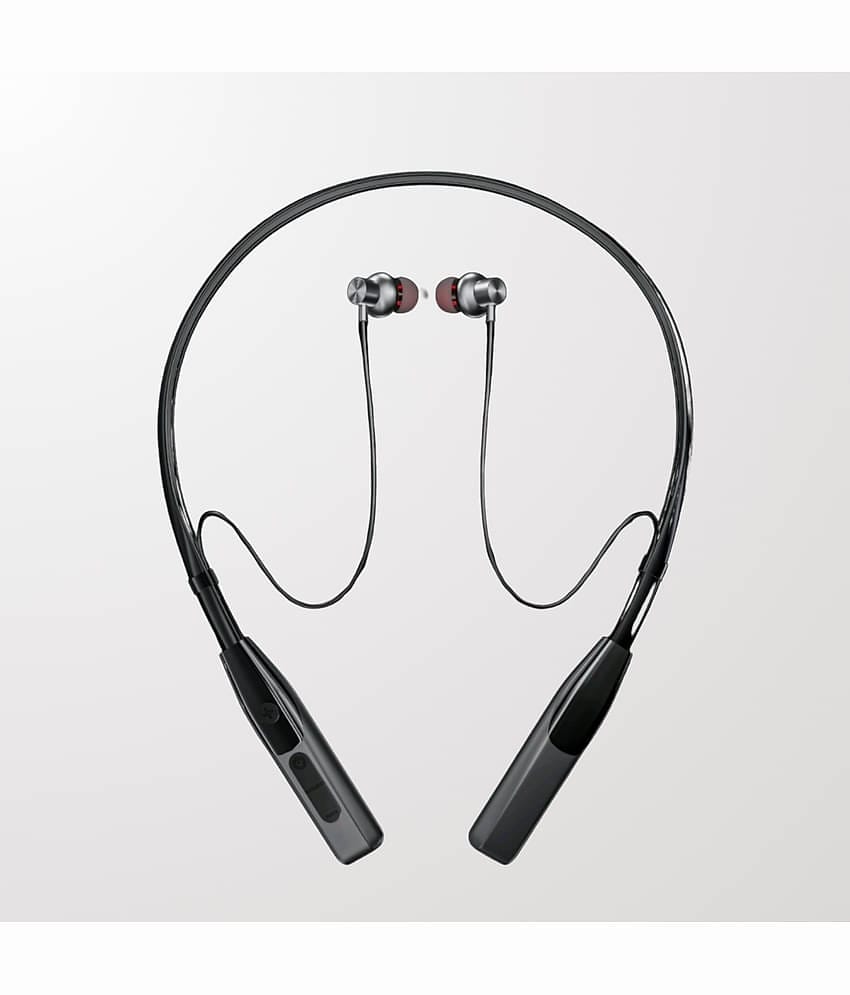 TecSox Spark511 Bluetooth Neckband | 30H Playtime | Deep Bass | Black