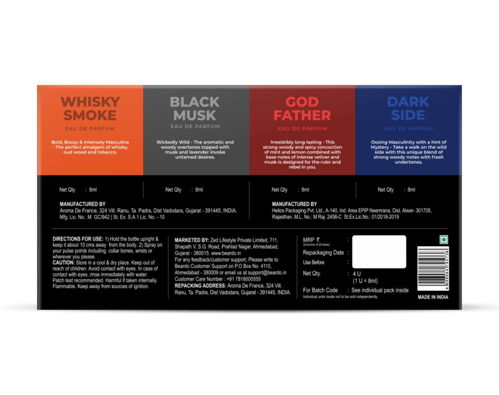 Beardo Assorted Premium fragrances for Men