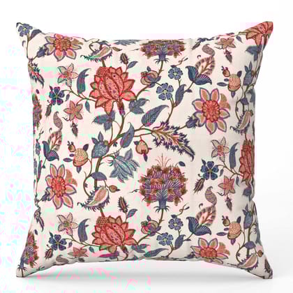 Kalamkari Cushion-Velvet Cushion / 16x16 / without