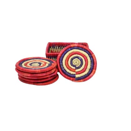 Moonj Craft Round Coaster with Storage Box