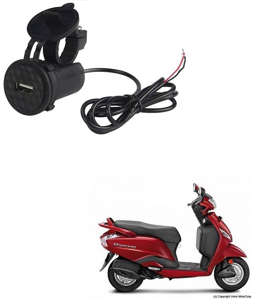 Hero Maestro Black USB  Bike Charger