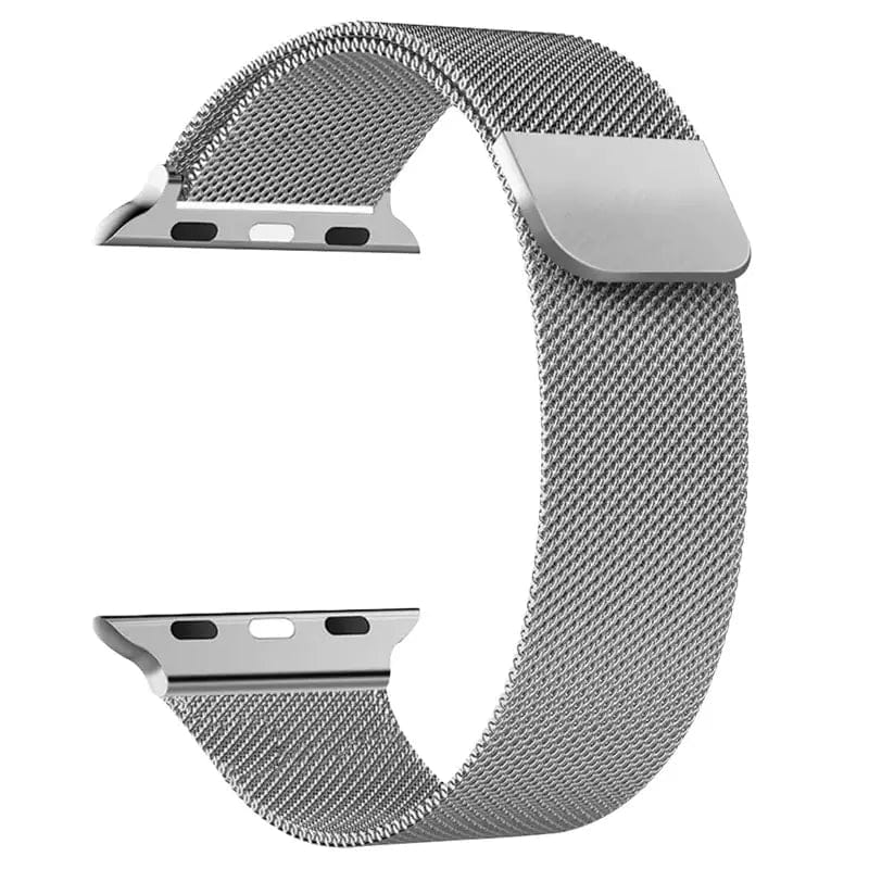 Valente Stainless Steel Chain Strap for Fire-Boltt Visionary BSW046, Ring BSW005, Call BSW014, Ring Pro BSW029-Silver