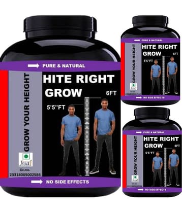 VITARA HEALTHCARE hite right grow orange flavor 0.3 kg Powder Pack of 3