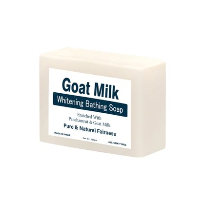 Goat Milk Soap For Skin whitening Pack of 1, 100g Each Soap, Hydrating and Nourishing, Smooth and Glowing Skin, Anti-Wrinkle, Vitamin A and E, For All Skin Type, Paraben Free and Sulphate Free, Goat Milk Soap For Skin whitening Pack of 1, 100g Each Soap, Hydrating and Nourishing, Smooth and Glowing Skin, Anti-Wrinkle, Vitamin A and E, For All Skin Type, Paraben Free and Sulphate Free,