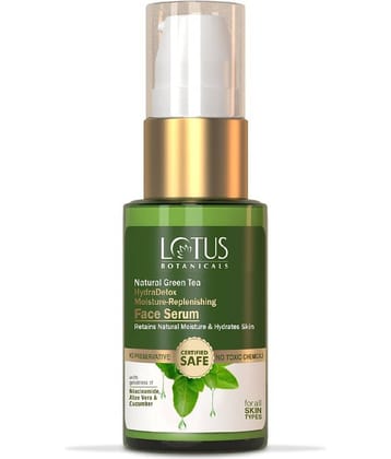 Lotus Botanicals Natural Green Tea HydraDetox Moisture-Replenishing Face Serum 30ml