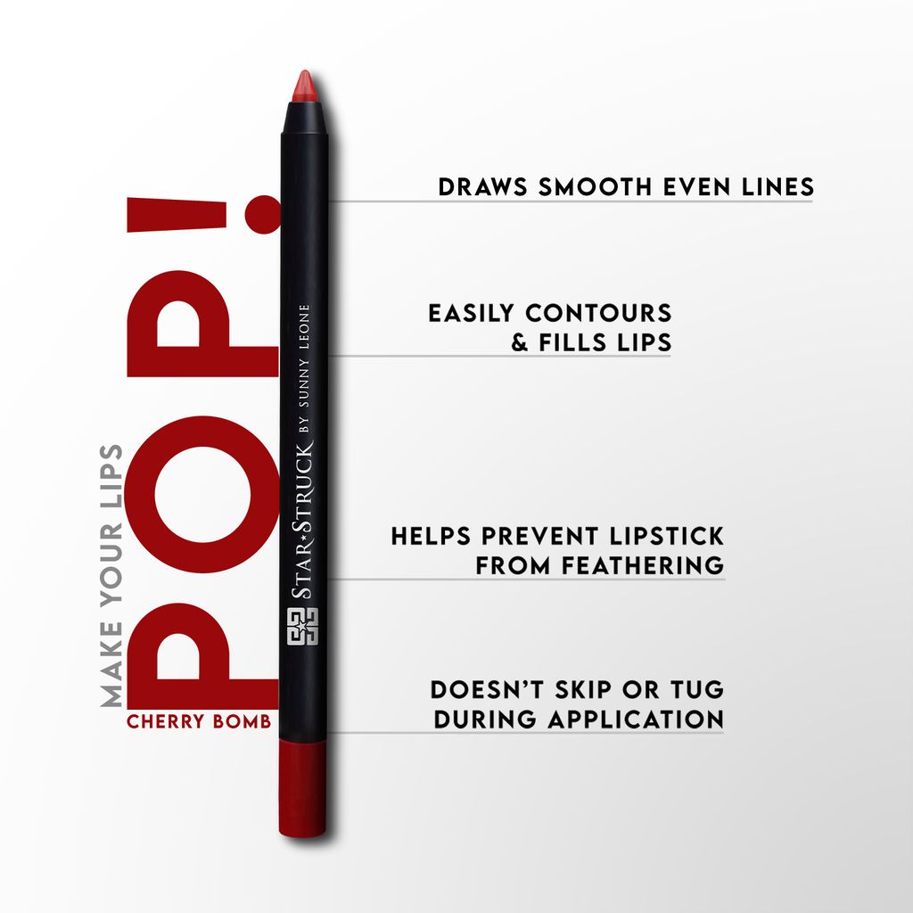 Star Struck by Sunny Leone Long Wear Lip Liner - Chery Bomb