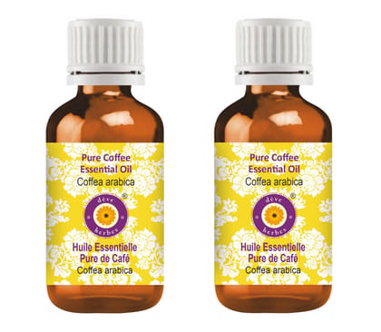 Deve Herbes Coffee Essential Oil (Coffea arabica) Pure | Non-Sticky | Non-greasy | Lightweight | Men & Women | All Skin Types | Steam Distilled 5ml X 2 Deve Herbes Coffee Essential Oil (Coffea arabica) Pure | Non-Sticky | Non-greasy | Lightweight | Men &
