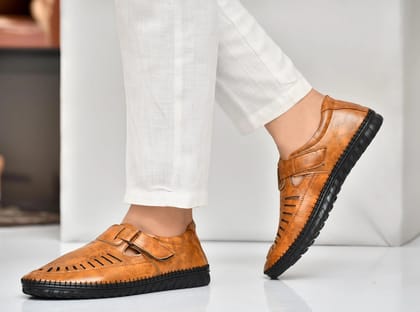 Latest Stylish Men Faux Leather Sandal/Roman Sandal/Outdoor Sandals For Mens & Boys - UK9