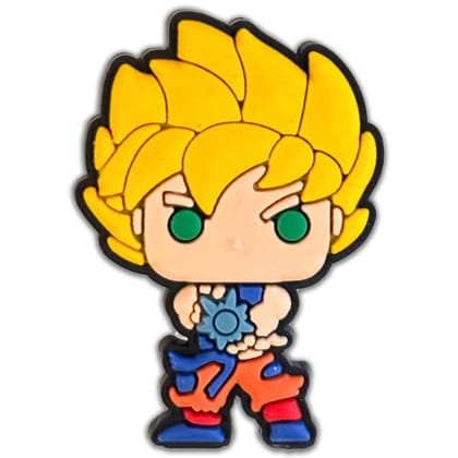 Super Saiyan Goku Funko-Style Shoe Charm