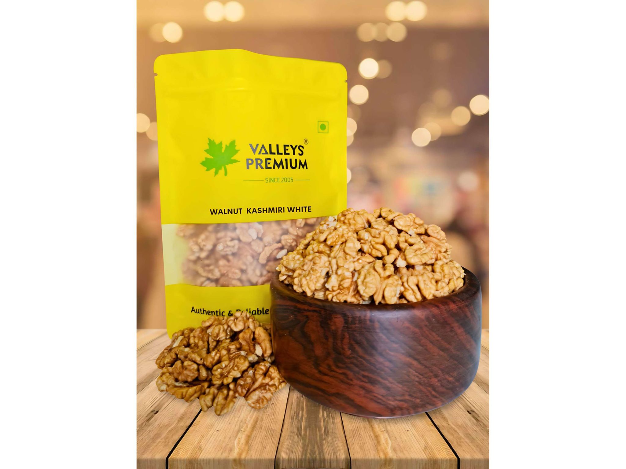 Valleys Premium Kashmiri White Walnut Kernels Vaccum Pack (AKHROT GIRI) - 400 Gram