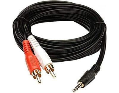 Stereo Cable 2RCA with 3.5mm Aux Jack, Ideal for Home Theaters, Music Players, Set-up Boxes, DVD Players, Speakers and LCD/LED Tv -1.5 Meter Stereo Cable 2RCA with 3.5mm Aux Jack, Ideal for Home Theaters, Music Players, Set-up Boxes, DVD Players, Speakers and LCD/LED Tv -1.5 Meter