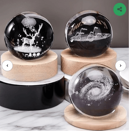 3d crystal ball