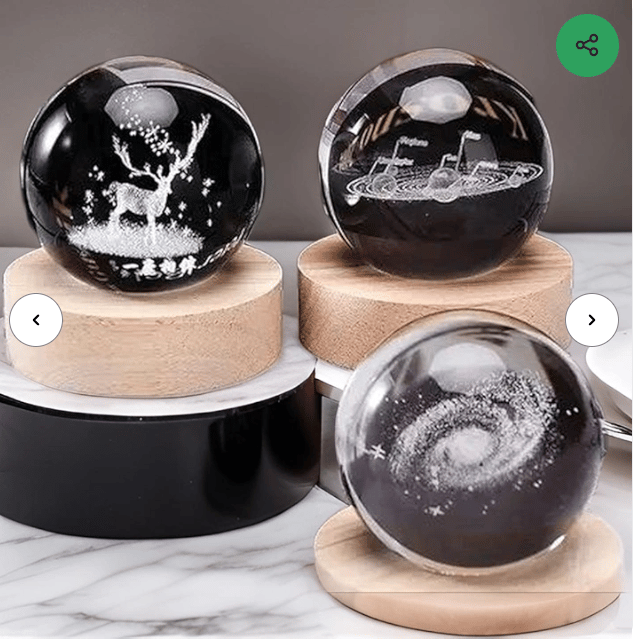3d crystal ball