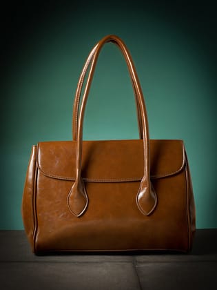 The Large Medis Satchel Bag - Chocolate Brown-Handbag