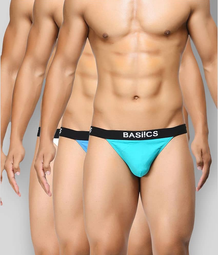 BASIICS By La Intimo Pack of 3 Cotton Trunks For Men's ( Multicolor )