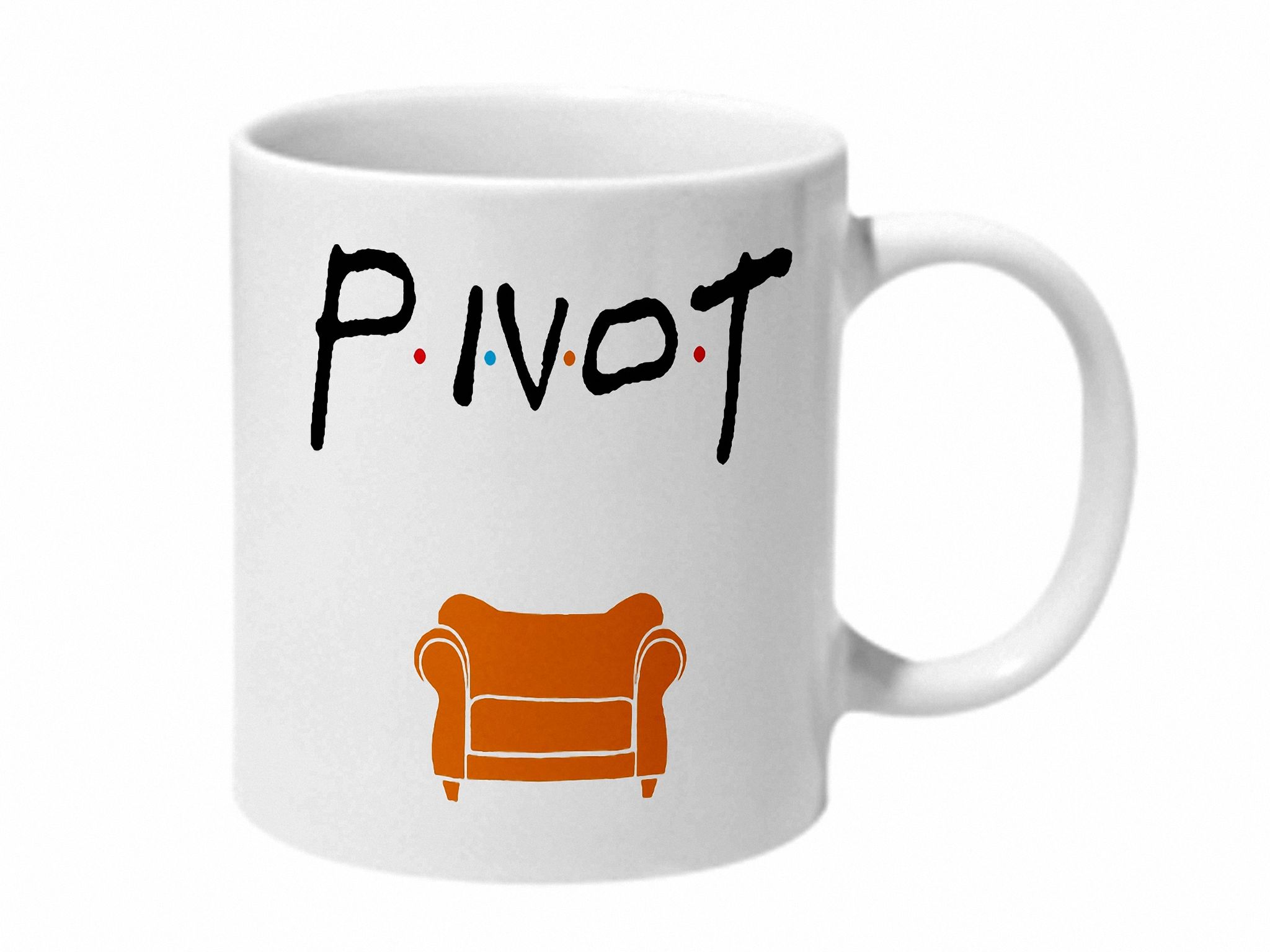 Multicolor Friends Pivot Artwork Ceramic Mug