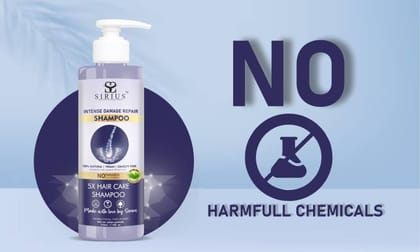 RKG SIRIUS KHADI DAMAGE REPAIR SHAMPOO | STRONG & STRONG HAIR | SLS & PARABEN FREE  (210 ML)