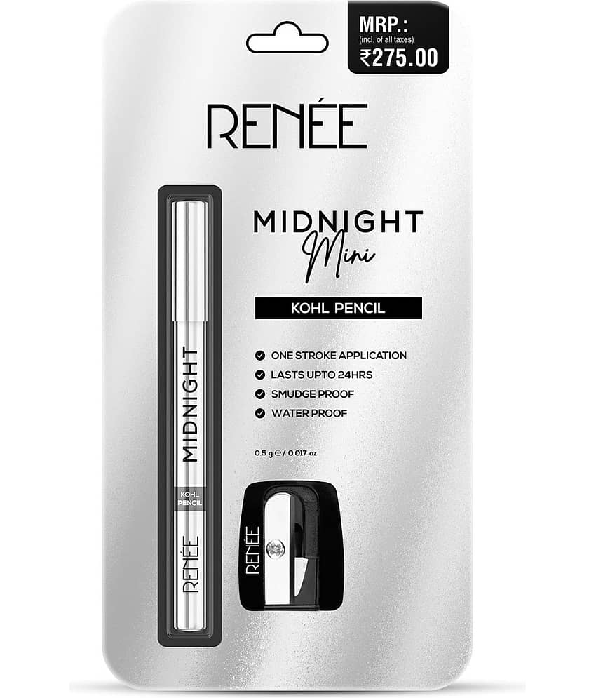 Renee Black Matte Kajal 15 g Pencil ( Pack of 1 )