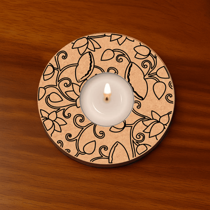 Dbeautify's Elegant MDF Tealight Candle Holder