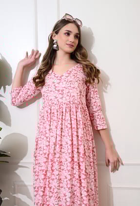 Pink Dove Dress-L