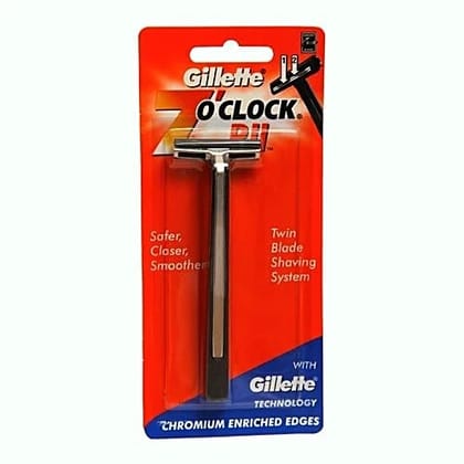 Gillette 7 O Clock Razor- Pii, 1 pc Pouch, 1 pc Pouch