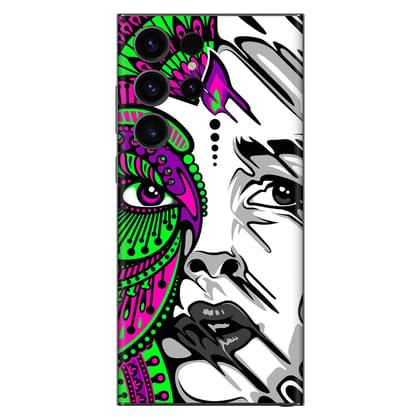 WrapCart Trippy Women Mobile Skin | Vinyl Phone Wrap