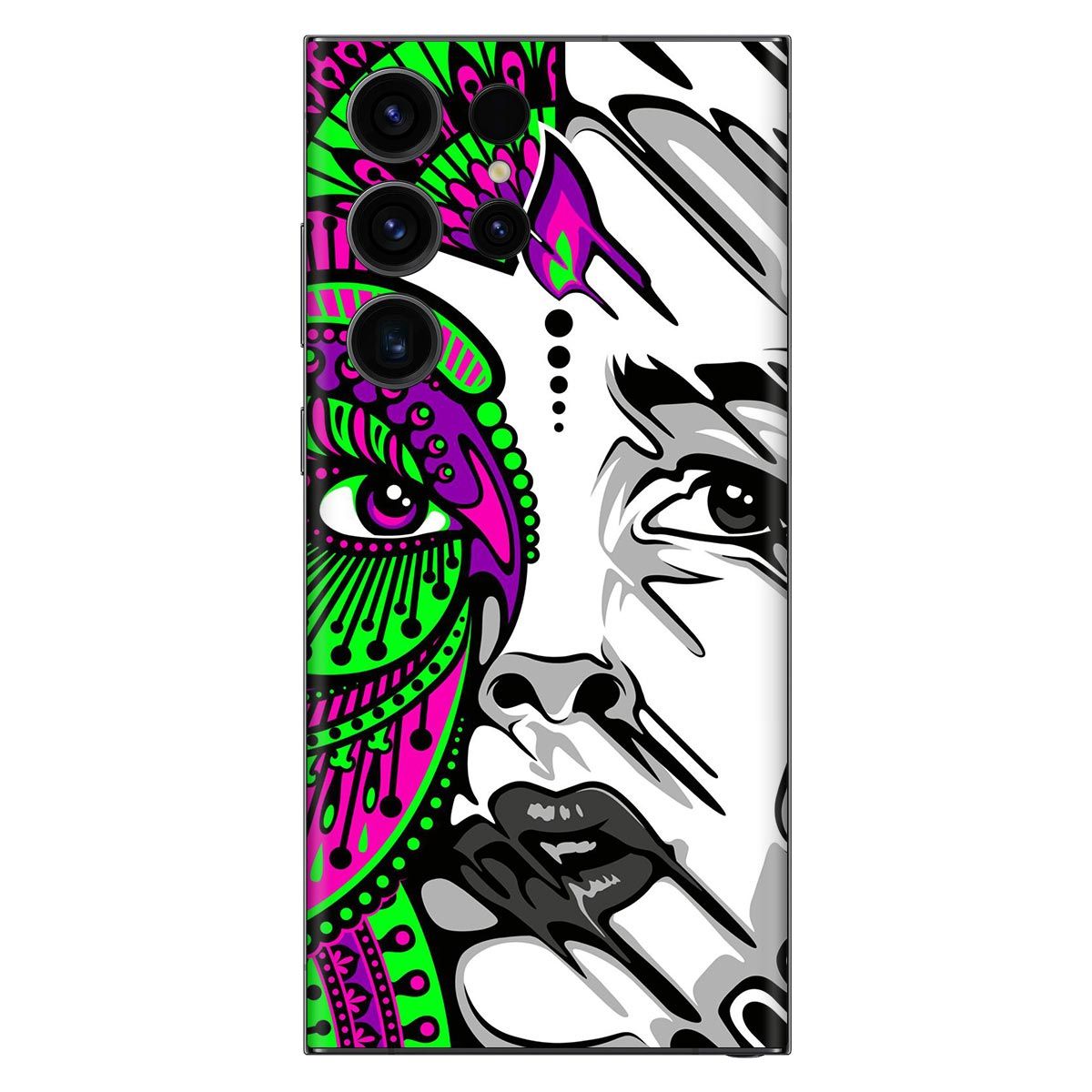 WrapCart Trippy Women Mobile Skin | Vinyl Phone Wrap