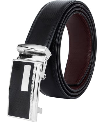 Zacharias - Black Leather Men's Reversible Belt ( Pack of 1 )
