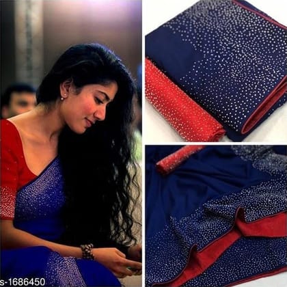 Beautiful Blue color Sana Silk Gold Patti Embroidered Sari MS-25 Blue