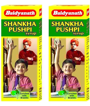 Baidyanath Shankhpushpi Syrup 2X200Ml (Pack of 2)