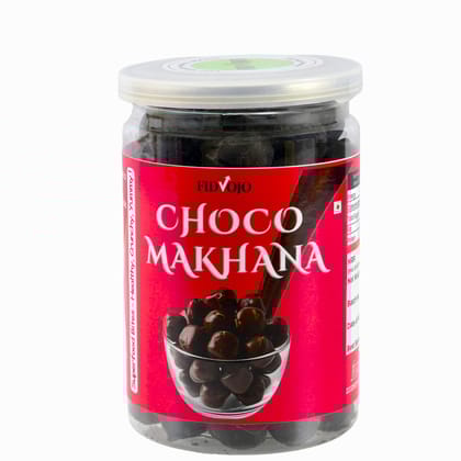 FIDVOJO Premium Crunchy Roasted Dark Chocolate Makhana (Fox Nuts) | Rich Protein & Fiber Healthy Snack | Gluten-Free, Low Calorie Guilt-Free Munchies | No Refined Sugar & No Preservatives | 100g