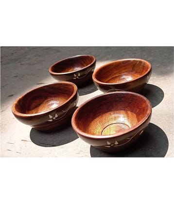 SWH Pcs Wooden Soup Bowl 200 mL